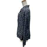 ルイ・ヴィトン LOUIS VUITTON モノグラム総柄シルク長袖シャツ FIBL53TS0 グレー シルク レディース 長袖シャツ