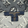 ルイ・ヴィトン LOUIS VUITTON モノグラム総柄シルク長袖シャツ FIBL53TS0 グレー シルク レディース 長袖シャツ