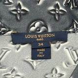 ルイ・ヴィトン LOUIS VUITTON モノグラム総柄シルク長袖シャツ FIBL53TS0 グレー シルク レディース 長袖シャツ