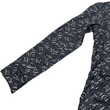ルイ・ヴィトン LOUIS VUITTON モノグラム総柄シルク長袖シャツ FIBL53TS0 グレー シルク レディース 長袖シャツ