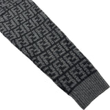 フェンディ FENDI FF総柄カシミヤニットセーター FZX862 グレー カシミヤ レディース セーター