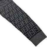 フェンディ FENDI FF総柄カシミヤニットセーター FZX862 グレー カシミヤ レディース セーター