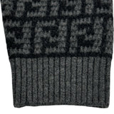 フェンディ FENDI FF総柄カシミヤニットセーター FZX862 グレー カシミヤ レディース セーター