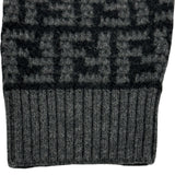 フェンディ FENDI FF総柄カシミヤニットセーター FZX862 グレー カシミヤ レディース セーター
