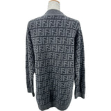 フェンディ FENDI FF総柄カシミヤニットセーター FZX862 グレー カシミヤ レディース セーター