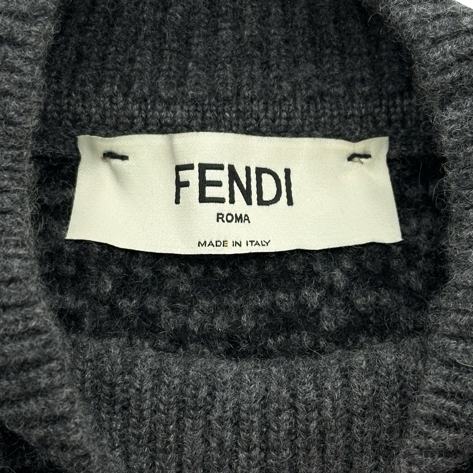 フェンディ FENDI FF総柄カシミヤニットセーター FZX862 グレー