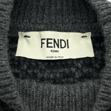 フェンディ FENDI FF総柄カシミヤニットセーター FZX862 グレー カシミヤ レディース セーター