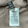 フェンディ FENDI FF総柄モヘヤ混タートルネックニットセーター FZY874 ベージュ ナイロン レディース セーター