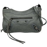 バレンシアガ BALENCIAGA ザヒップショルダーバッグ 242803 ブルーグレー系 レザー レディース ショルダーバッグ