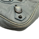 バレンシアガ BALENCIAGA ザヒップショルダーバッグ 242803 ブルーグレー系 レザー レディース ショルダーバッグ