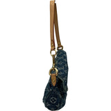ルイ・ヴィトン LOUIS VUITTON ミニ・プリーティ M95050 ブルー モノグラム・デニム レディース ショルダーバッグ