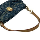 ルイ・ヴィトン LOUIS VUITTON ミニ・プリーティ M95050 ブルー モノグラム・デニム レディース ショルダーバッグ