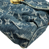 ルイ・ヴィトン LOUIS VUITTON ミニ・プリーティ M95050 ブルー モノグラム・デニム レディース ショルダーバッグ