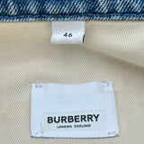 バーバリー BURBERRY ロゴワッペンデニムジャケット ブルー コットン メンズ デニムジャケット