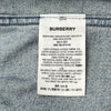 バーバリー BURBERRY ロゴワッペンデニムジャケット ブルー コットン メンズ デニムジャケット
