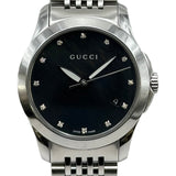 グッチ GUCCI Gタイムレス 126.5 ブラックシェル ステンレススチール クオーツ レディース 腕時計