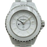シャネル CHANEL J12 ファントム 33MM H6345 ホワイト セラミック/ステンレススチール クオーツ ユニセックス 腕時計