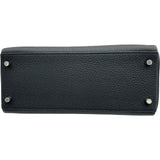 エルメス HERMES ケリー28 内縫い W刻印 ブラック　シルバー金具 トゴ レディース ショルダーバッグ