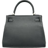 エルメス HERMES ケリー28 内縫い W刻印 ブラック　シルバー金具 トゴ レディース ショルダーバッグ