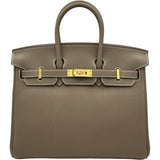 エルメス HERMES バーキン25 G刻印 エトゥープ ゴールド金具 トゴ レディース ハンドバッグ