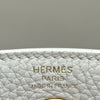エルメス HERMES リンディ ミニ W刻印 ニューホワイト ゴールド金具 トリヨン レディース ショルダーバッグ