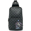 ルイ・ヴィトン LOUIS VUITTON アヴェニュー スリングバッグ N41719 ブラック ダミエ・グラフィット ペイント メンズ ボディバッグ