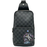 ルイ・ヴィトン LOUIS VUITTON アヴェニュー スリングバッグ N41719 ブラック ダミエ・グラフィット ペイント メンズ ボディバッグ