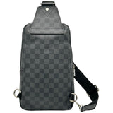 ルイ・ヴィトン LOUIS VUITTON アヴェニュー スリングバッグ N41719 ブラック ダミエ・グラフィット ペイント メンズ ボディバッグ