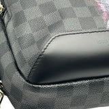 ルイ・ヴィトン LOUIS VUITTON アヴェニュー スリングバッグ N41719 ブラック ダミエ・グラフィット ペイント メンズ ボディバッグ