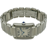 カルティエ Cartier タンク フランセーズ MM W51011Q3 アイボリー ステンレススチール クオーツ レディース 腕時計