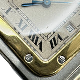 カルティエ Cartier サントスガルべLM W20011C4 アイボリー ステンレススチール/ゴールド クオーツ メンズ 腕時計