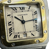 カルティエ Cartier サントスガルべLM W20011C4 アイボリー ステンレススチール/ゴールド クオーツ メンズ 腕時計