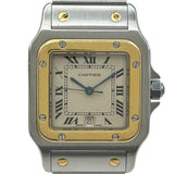 カルティエ Cartier サントスガルべLM W20011C4 アイボリー ステンレススチール/ゴールド クオーツ メンズ 腕時計