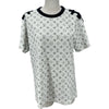 ルイ・ヴィトン LOUIS VUITTON モノグラム総柄プリントTシャツ FKTS23 ブラック コットン レディース 半袖Ｔシャツ