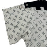 ルイ・ヴィトン LOUIS VUITTON モノグラム総柄プリントTシャツ FKTS23 ブラック コットン レディース 半袖Ｔシャツ