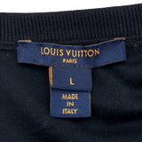 ルイ・ヴィトン LOUIS VUITTON モノグラム総柄プリントTシャツ FKTS23 ブラック コットン レディース 半袖Ｔシャツ