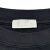 クリスチャン・ディオール Christian Dior アトリエ刺繍半袖Tシャツ 293J645A0677 ブラック コットン メンズ 半袖Ｔシャツ