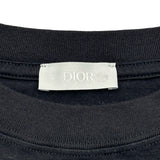 クリスチャン・ディオール Christian Dior アトリエ刺繍半袖Tシャツ 293J645A0677 ブラック コットン メンズ 半袖Ｔシャツ