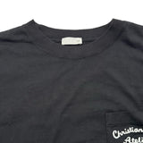 クリスチャン・ディオール Christian Dior アトリエ刺繍半袖Tシャツ 293J645A0677 ブラック コットン メンズ 半袖Ｔシャツ