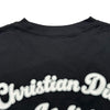 クリスチャン・ディオール Christian Dior アトリエ刺繍半袖Tシャツ 293J645A0677 ブラック コットン メンズ 半袖Ｔシャツ