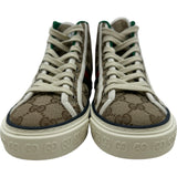 グッチ GUCCI TENNIS1977 GGキャンバス ハイカットスニーカー ベージュ キャンバス レディース スニーカー