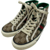 グッチ GUCCI TENNIS1977 GGキャンバス ハイカットスニーカー ベージュ キャンバス レディース スニーカー