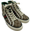 グッチ GUCCI TENNIS1977 GGキャンバス ハイカットスニーカー ベージュ キャンバス レディース スニーカー