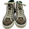グッチ GUCCI TENNIS1977 GGキャンバス ハイカットスニーカー ベージュ キャンバス レディース スニーカー