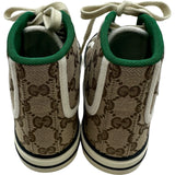 グッチ GUCCI TENNIS1977 GGキャンバス ハイカットスニーカー ベージュ キャンバス レディース スニーカー