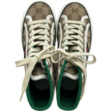 グッチ GUCCI TENNIS1977 GGキャンバス ハイカットスニーカー ベージュ キャンバス レディース スニーカー