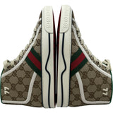グッチ GUCCI TENNIS1977 GGキャンバス ハイカットスニーカー ベージュ キャンバス レディース スニーカー