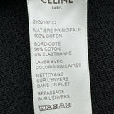 セリーヌ CELINE フロントロゴルーズフーディパーカー 2Y321670Q ブラック コットン メンズ パーカー