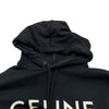 セリーヌ CELINE フロントロゴルーズフーディパーカー 2Y321670Q ブラック コットン メンズ パーカー