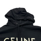 セリーヌ CELINE フロントロゴルーズフーディパーカー 2Y321670Q ブラック コットン メンズ パーカー
